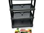 Shoe Rack 4 Tier / Nano RUBY Layer Plastic