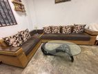 Sofa with Glass Table