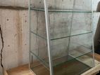 Showcase and Wooden Table