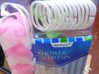Shower Curtain & Body wash Brush