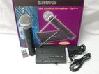 SHURE SH- 200 wireless single hand microphone