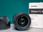 Sigma 1.4f 35mm art Canon Mount