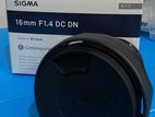 Sigma 16mm f/1.4 Lens for Sony E