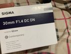 Sony Sigma 30mm F 1.4 DC DN