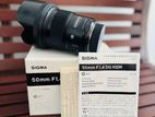 Sigma 50 1.4F Nikon F Mount