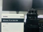 Sigma 85 mm 1.4 DG DN Art Lens For Sony E Mount