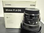 Sigma 85mm 1.4 Art Canon Mount Lense