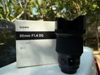 Sigma 85mm 1.4 Art Lens Canon Mount