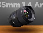 Sigma Art 35mm (Canon Mount) Lens For Rent