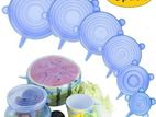 Silicone -Food Lids Covers -6 pcs