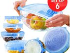Silicone Food Pan Lids Covers -6 pcs