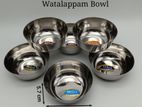 SILVER 6PCS WATALAPPAM ( 14CM x 5.7CM ) BOWL SET - WB55