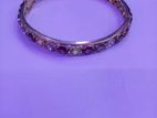 SILVER AND STONE WITH BANGLE