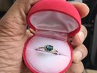 Silver Ring Blue Topaz