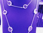 SILVER STONE WITH NECKLACE