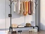 Simple Clothes Floor - Rack Household Indoor Folding Single Layer