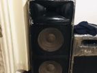 Double Top Speakers With Amplifier