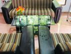 Singer Sofa with Glass Table