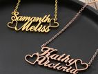 Single and Couple Name Necklace Customise