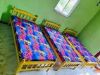 Single Bed And Mattresses 6*3 Ft.