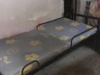 Steel Single Bed with Mattress