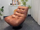 Single Cushion swivel Sofa Brown
