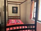 Single Teak Canopy Bed with Mattress