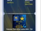 SL vs PAK 3rd T20 Match Ticket