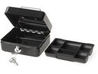 Small Cash Box 6 Inch With Key ( Black )