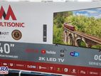 Smart 40" LED TV Multisonic