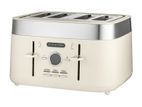 Smith + Nobel Colour Kitchen Digital Toaster Almond 4 Slice