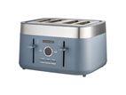 Smith Nobel Colour Kitchen Digital Toaster Steel Blue 4 Slice