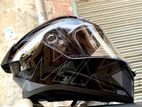 SMK Stellar Sports Stage Gloss Black Grey Helmet