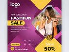 Social Media Advertisement Designee For Textile Shop