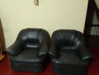 Black Leather Sofa