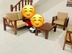 Sofa Set 3+2+1 with Coffee Table — Used