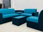 Sofa Set Blue Wasi 3+2+1+c