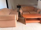 Sofa set with coffee table