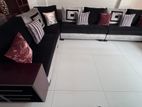 Sofa Set with Teak Coffee Table and Hall Carpet