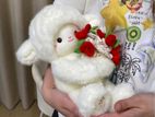 Soft Sheep Rose Bouquet Plush Doll
