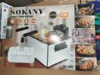 Sokany 5L Electric Deep Fryer with 3 Frying Basket
