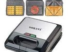 SOKANY SANDWICH MAKER 3 IN 1 (KJ303)