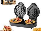 Sokany Waffle Maker Non-Stick Double Disk Heart Shaped