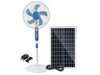 Solar Fan with Panel and Battery