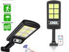 Solar Motion Sensor Wall Light - 6 COB Outdoor & Remote 15"