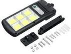 Solar Motion Sensor Wall Light- 6 COB Outdoor - Lamp Remote