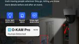 Solar Powered 1080P Battery cctv cameras human detection track BG622-TZ