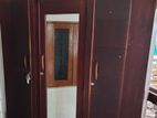 Solid Burma Teak Wood 3-Door Wardrobe