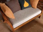 Solid Teak 2 with 3 Seater Sofa Set