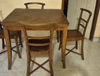 Solid Teak dining table set for sale